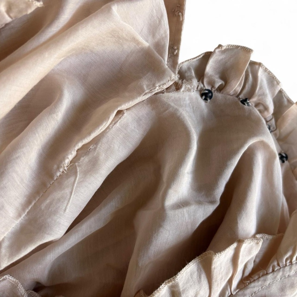 Hazel Ruffled Cream Blouse - Picture 7 of 9